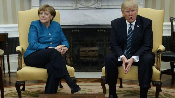 Trump, Merkelin elini neden sıkmadığını açıkladı