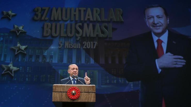 Cumhurbaşkanı Erdoğandan muhtarlara müjde