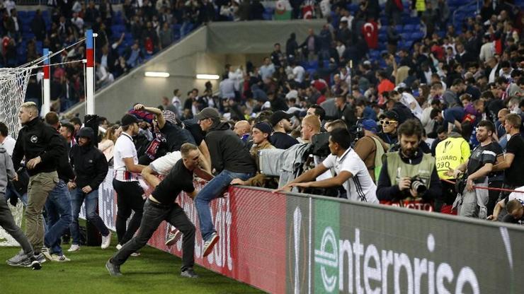 Lyon-Beşiktaş maçının bilançosu: 12 gözaltı, 7 yaralı