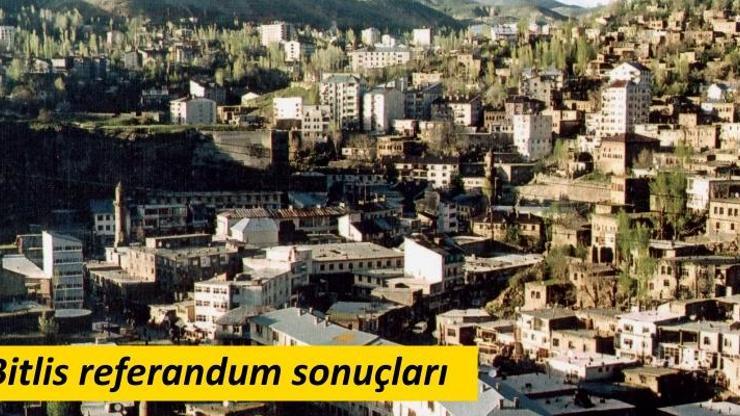 Bitlis referandum sonuçları belli oldu | 2017 referandum sonuçları