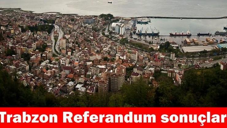 “Trabzon” 2017 referandum seçim sonuçları | Anlık sonuçlar: “Evet” ve “Hayır” oranları