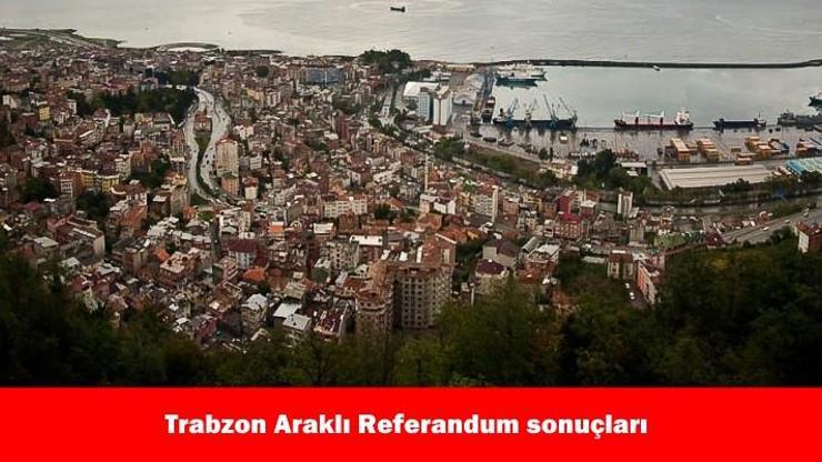 Trabzon Araklı 2017 referandum seçim sonuçları