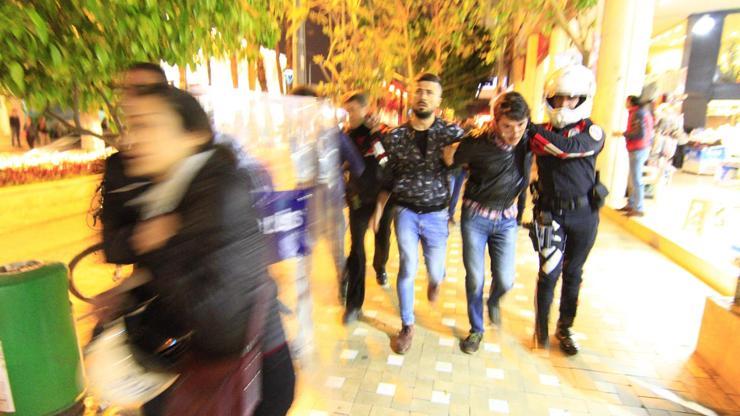 Antalyadaki referandum protestosuna müdahale: 14 gözaltı