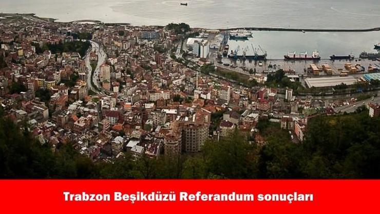 Trabzon Beşikdüzü 2017 referandum seçim sonuçları