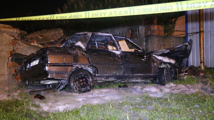Kocaelide korkunç kaza: 2 aylık evli sürücü yanarak öldü