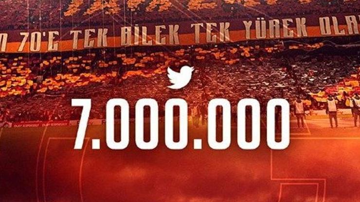 Galatasaray 7 milyon takipçiye ulaştı