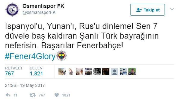 Mizahi Osmanlıspor hesabından ilginç Fenerbahçe ve Galatasaray tweetleri