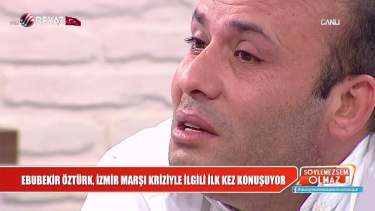 İzmir Marşına küfür eden Ebubekir Öztürk konuştu