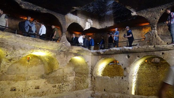 1400 yıllık galeri mezar ilk defa ziyaretçilere açıldı