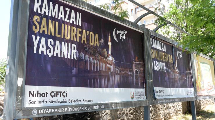 Diyarbakırda Şanlıurfa afişlerine tepki