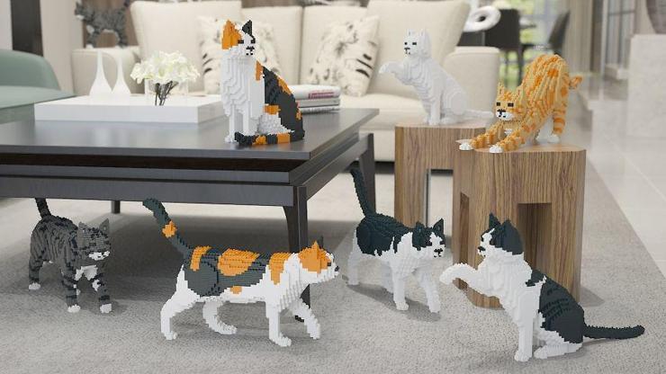 Kediseverlerin yeni çılgınlığı: LEGO kediler