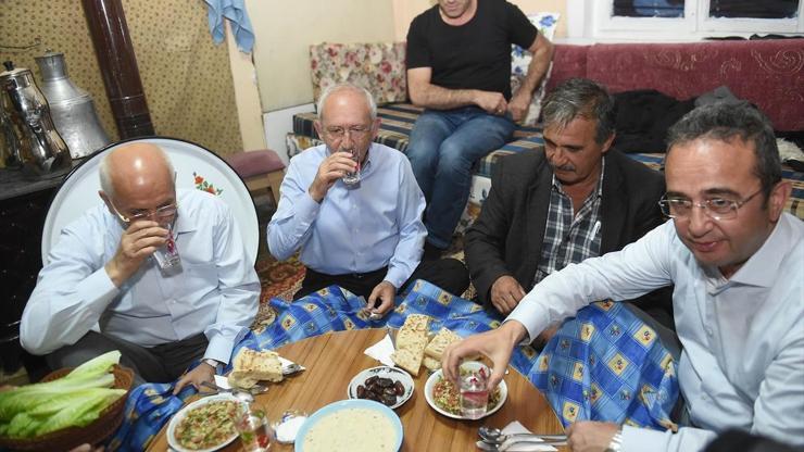 Kılıçdaroğlu köy evinde iftar sofrasına konuk oldu