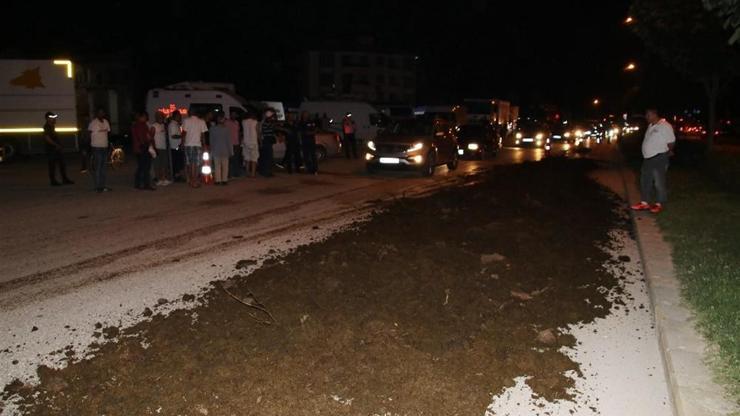Düzcede CHPnin kampına tezek dökenlere 3 bin lira ceza