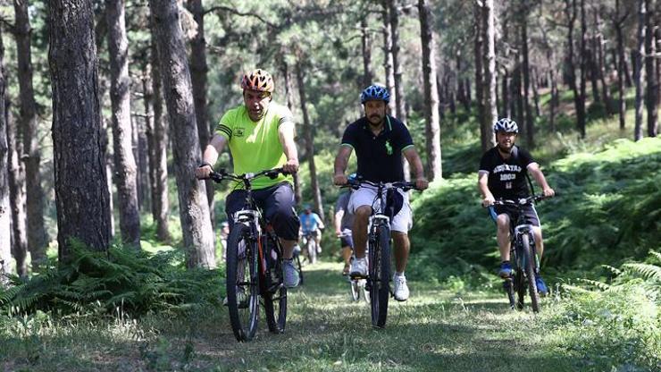 Başakşehir Şamlar Tabiat Parkı bisiklet tutkunlarına açıldı