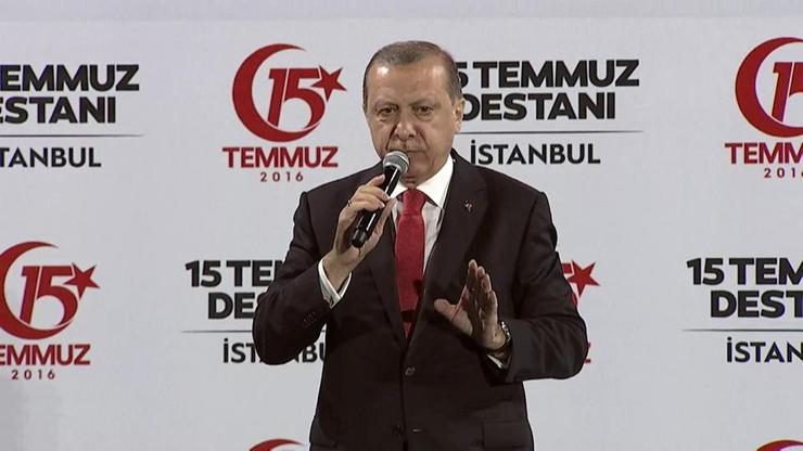 Cumhurbaşkanı Erdoğan FETÖde bir yıllık bilançoyu açıkladı