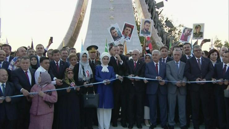 Beştepedeki, 15 Temmuz Şehitler Anıtı açıldı