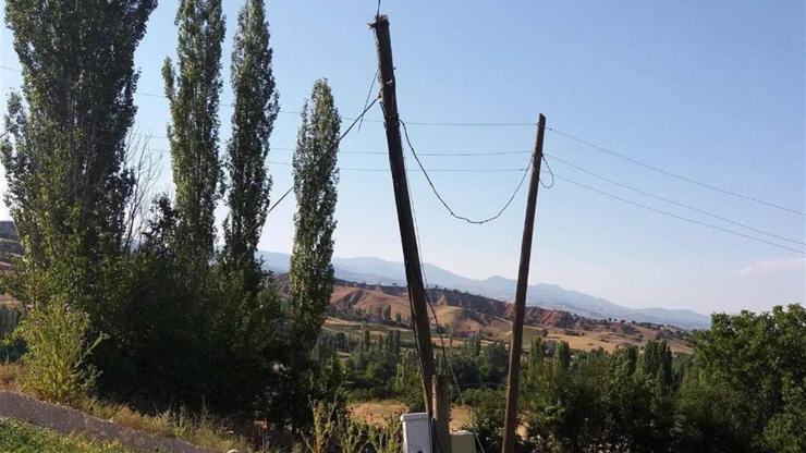 Köy muhtarının telefon kablosu isyanı