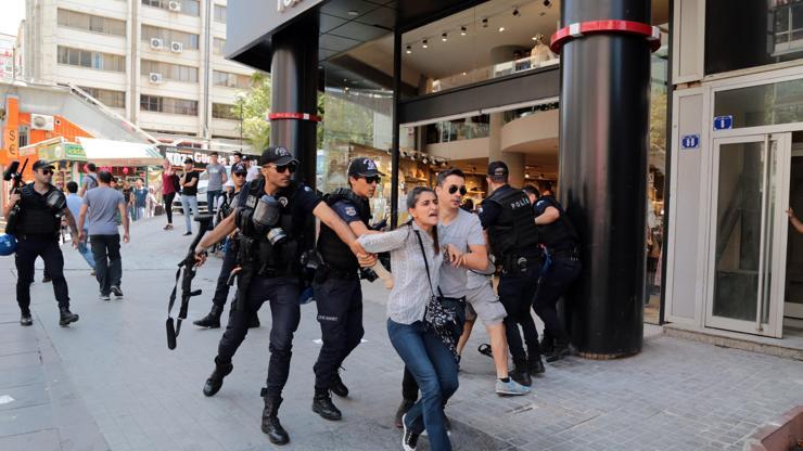 Son dakika: Ankaradaki protestoya polis müdahalesi