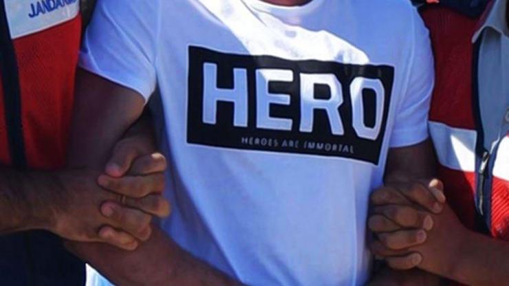 Hero yazılı tişört giyen 3 kişi serbest bırakıldı