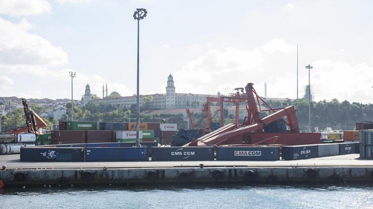 Haydarpaşa Limanındaki vinçlere konteynerli önlem