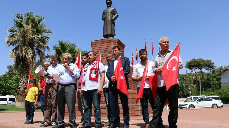 Siverekte CHPliler, Atatürk heykeline saldırıyı kınadı