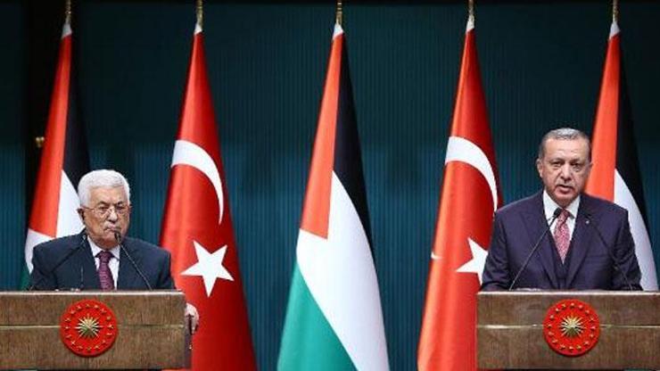 Cumhurbaşkanı Erdoğan, Abbas ile basın toplantısı düzenledi