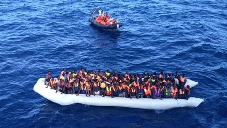 Libya açıklarında 10u çocuk 156 göçmen kurtarıldı