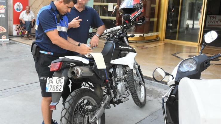 Trafiğe kapalı alanlarda kural tanımayan motosikletlilere ceza yağdı