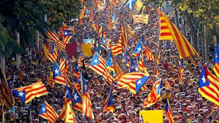 Katalonyada bağımsızlık gösterisi