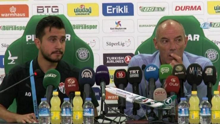 Bursaspor Teknik Direktörü Paul Le Guen: Hayal kırıklığına uğradım