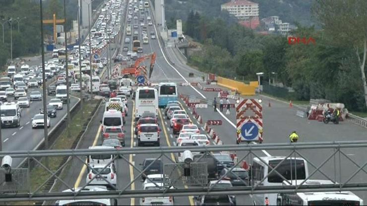 FSMdeki çalışma trafiği kilitledi