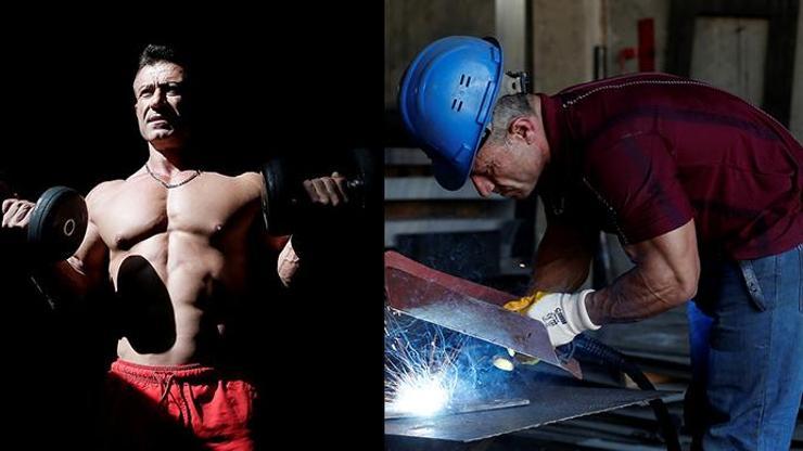 Sabah demir çelik işçisi, akşam vücut geliştirme şampiyonu