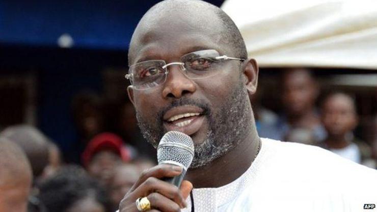 George Weah Liberya Devlet Başkanı seçilmemiş
