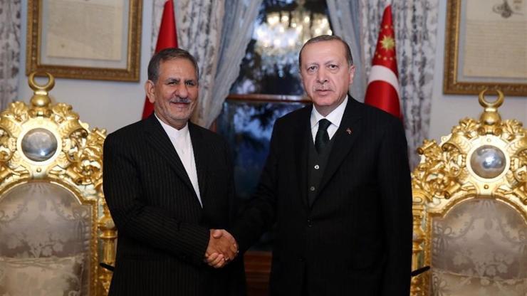 Erdoğan İran Cumhurbaşkanı yardımcısı Cihangiriyi kabul etti
