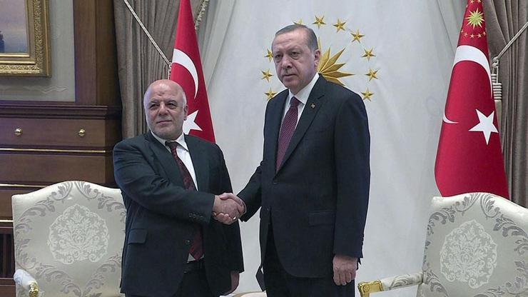 Erdoğan ile Irak Başbakanı İbadiden ortak mesaj