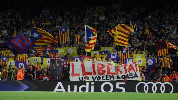 Barcelona-Sevilla maçında büyük protesto