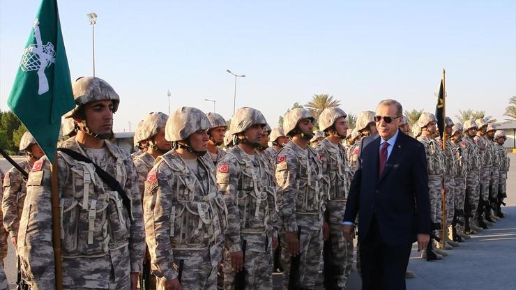 Asker Katarda Erdoğanı böyle karşıladı