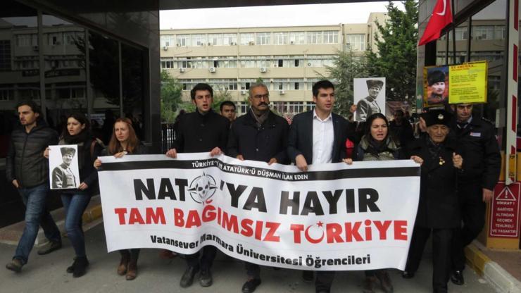 Marmara Üniversitesinde NATOya hayır eylemi