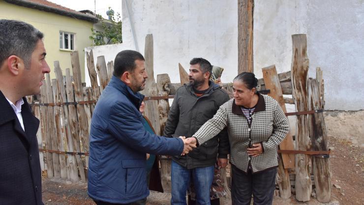 CHP’li Ağbaba’dan evleri işaretlenen ailelere ziyaret