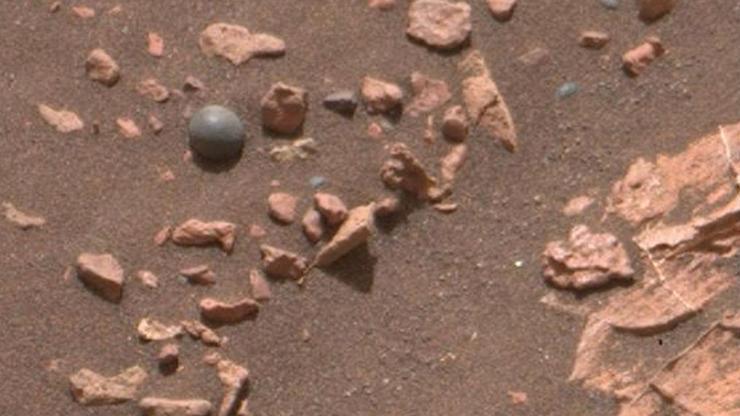 Dünyadaki gizemli küre Marsta da bulundu