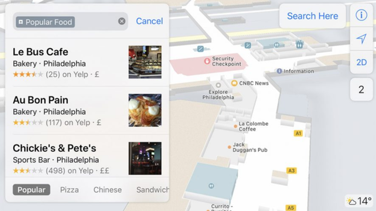 ABD’de havaalanları ve AVM’ler Apple Maps’e ekleniyor