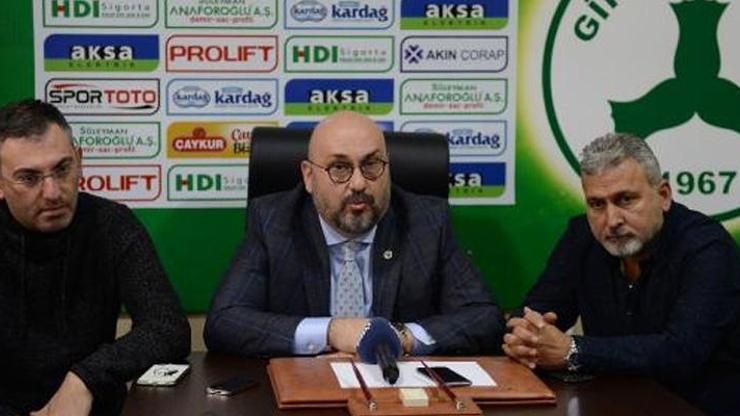 Giresunspor Başkanı Bozbağ: İlk yarıda tarihi başarı yakaladık