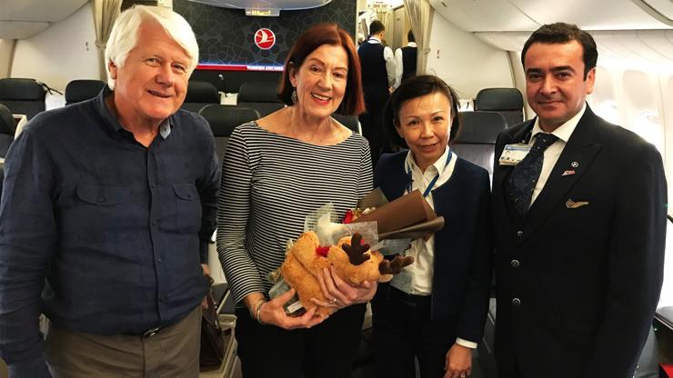 Türk Hava Yollarından Hollandalı çifte 50. evlilik yıl dönümü sürprizi