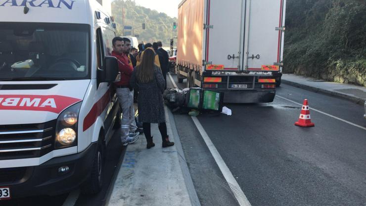 İstanbul’da korkunç kaza Kurye feci şekilde can verdi