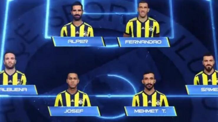 Fenerbahçenin İstanbulspor 11i