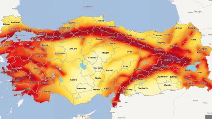 Türkiyenin deprem haritası 21 yıl sonra yenilendi