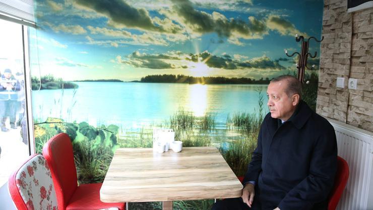 Erdoğan Kastamonuda börekçi dükkanında