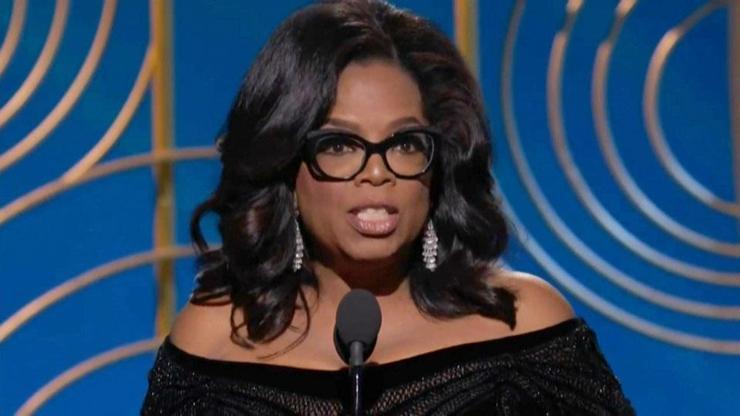 Oprahın konuşması Altın Küreye damgasını vurdu