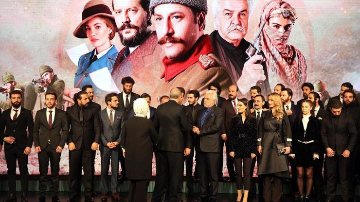 Cumhurbaşkanı Erdoğan Kut-ül Amare dizisinin tanıtım gecesinde