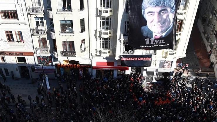 Hrant Dink öldürülüşünün 11. yılında anıldı